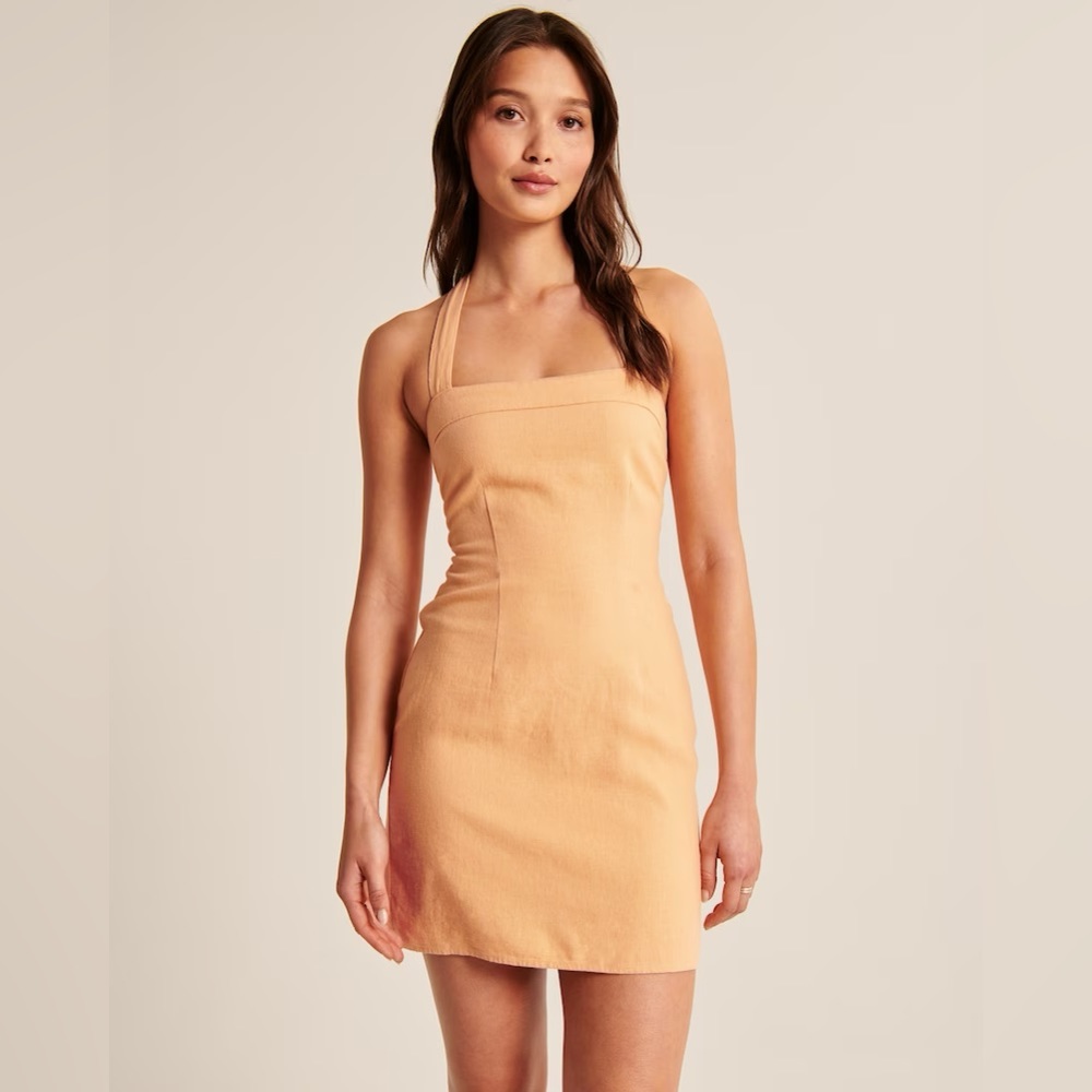 Abercrombie Linen Halter Dress